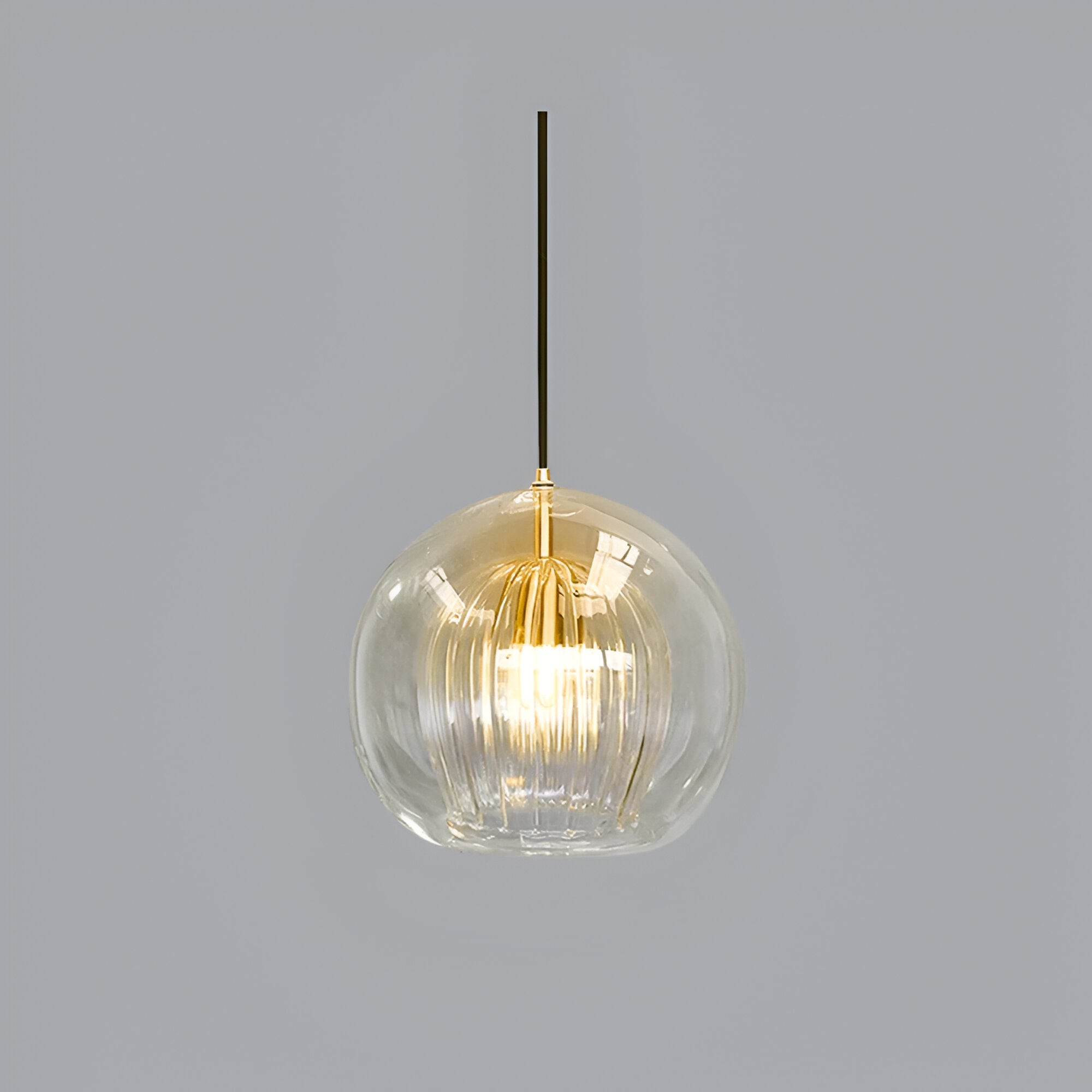 Retro glazen bolvormige hanglamp HL1290