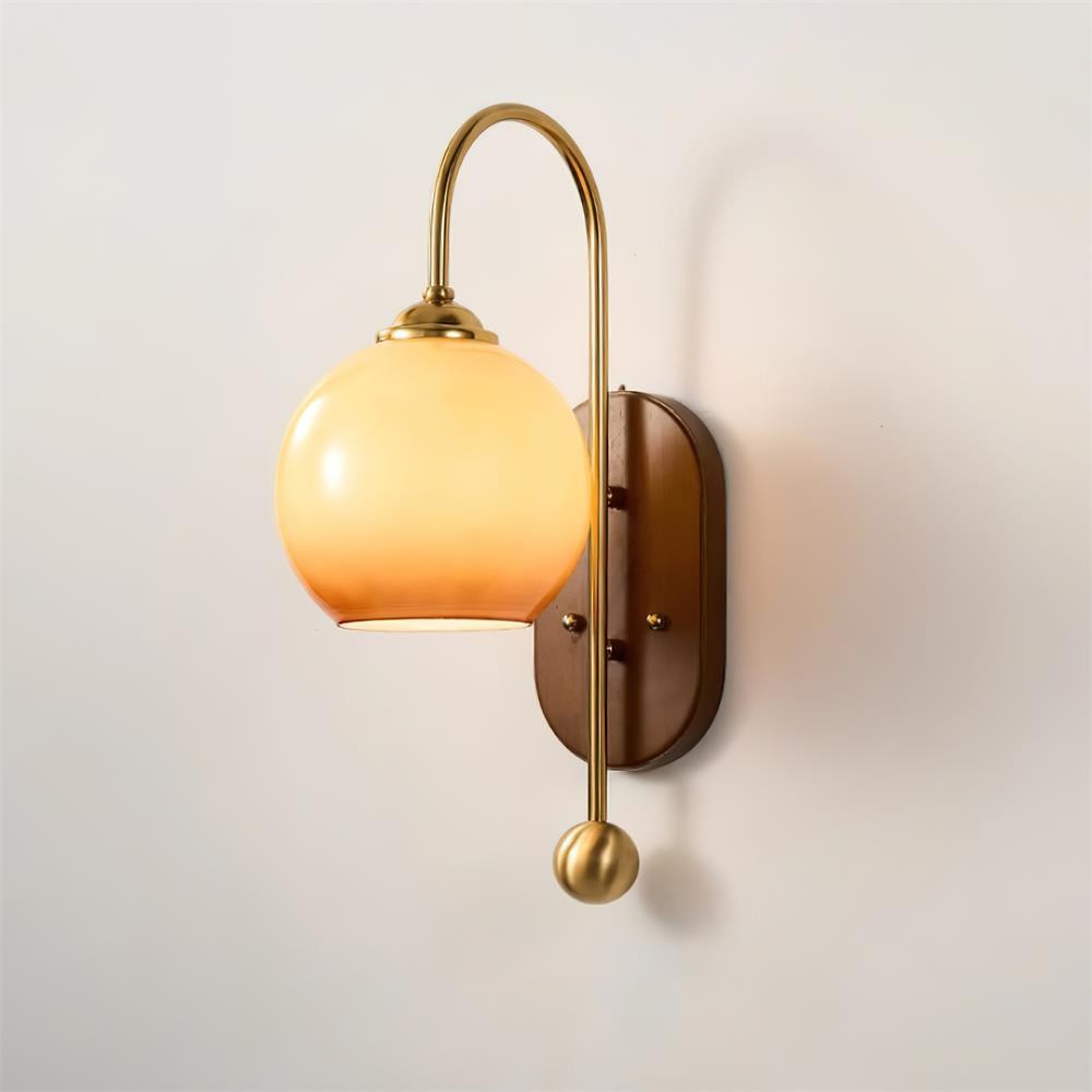 Amerikaanse Retro Bolvormige Wandlamp HL559