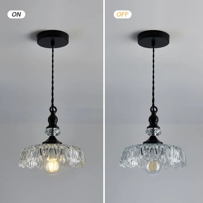 Mid-Century Mini Keukeneiland Glazen Hanglamp HL965