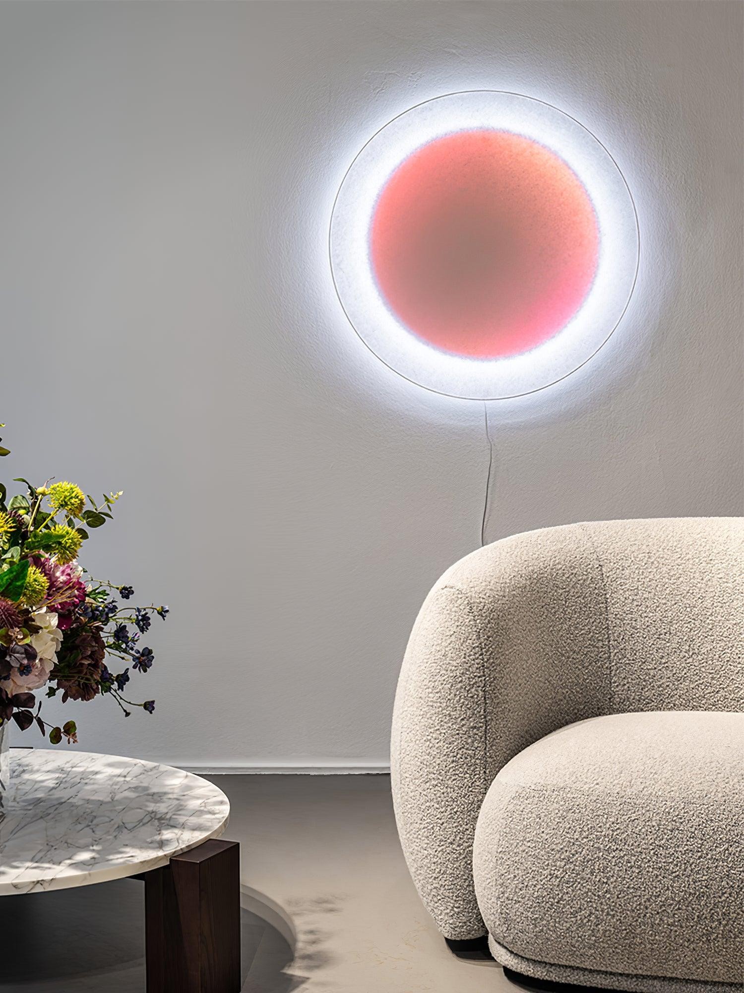 Moderne eenvoudige plug-in ronde wandlamp HL949