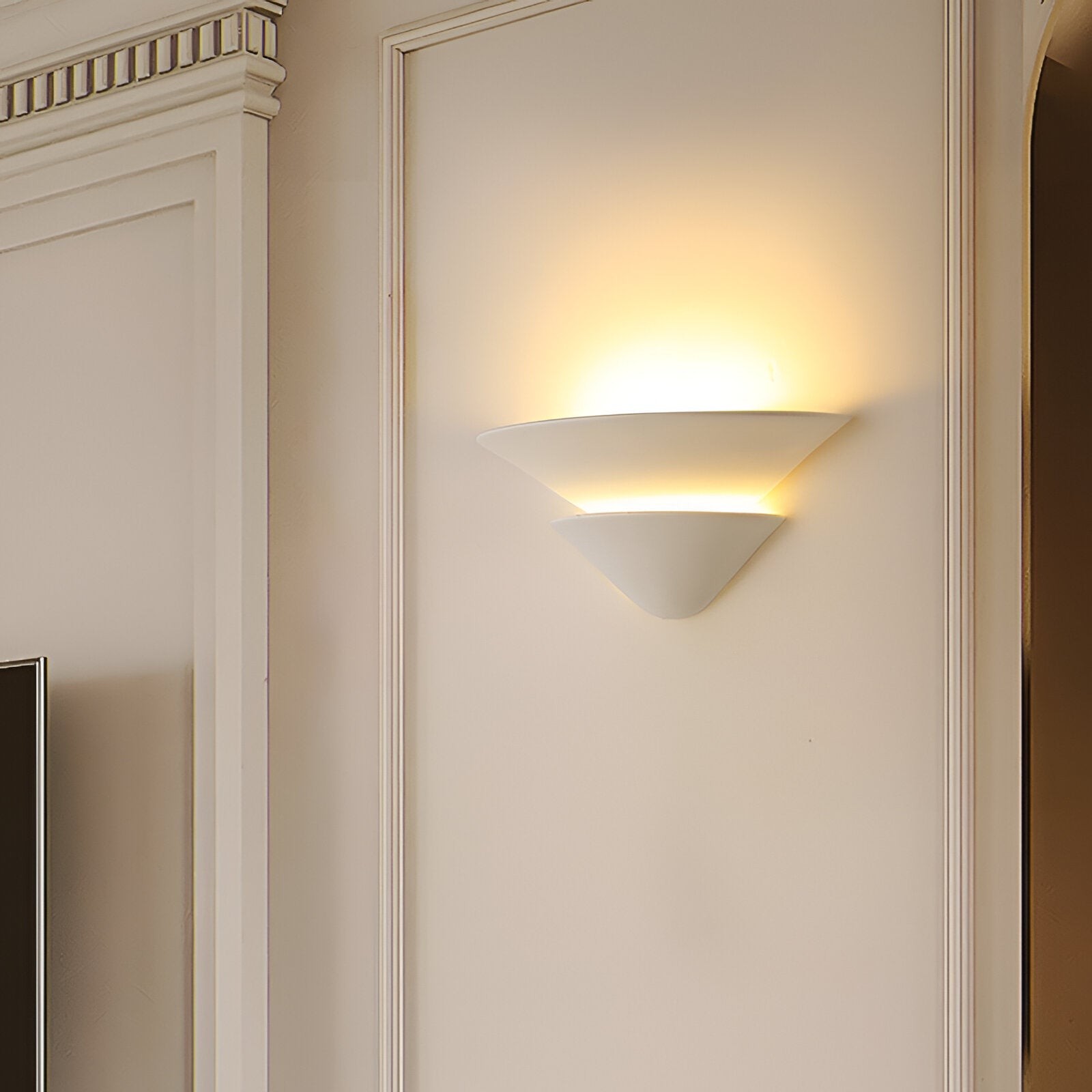 Shellora Wabi-Sabi Gips Wandlamp HL3517