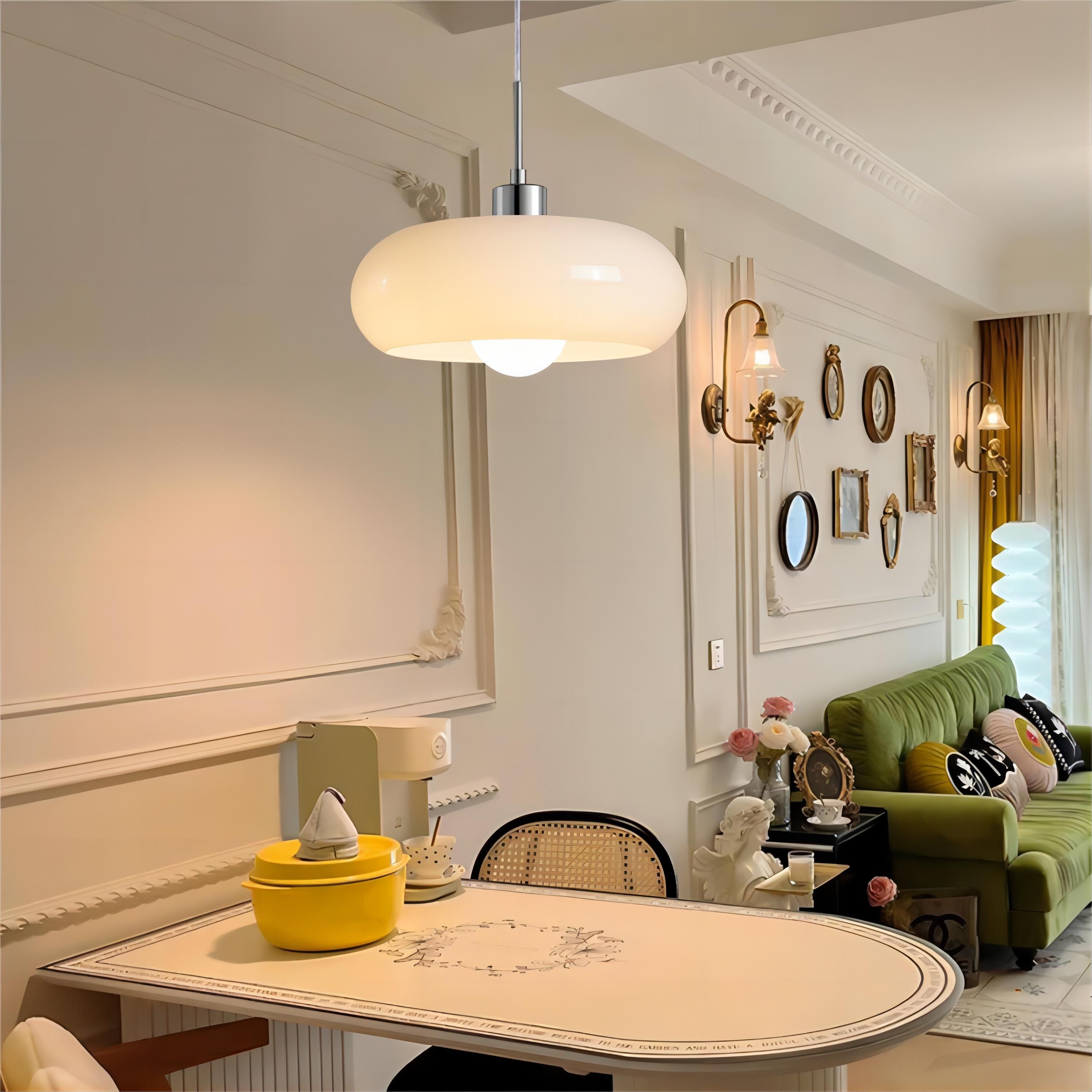 Nordic Retro Bauhaus Glazen Pot Hanglamp HL116