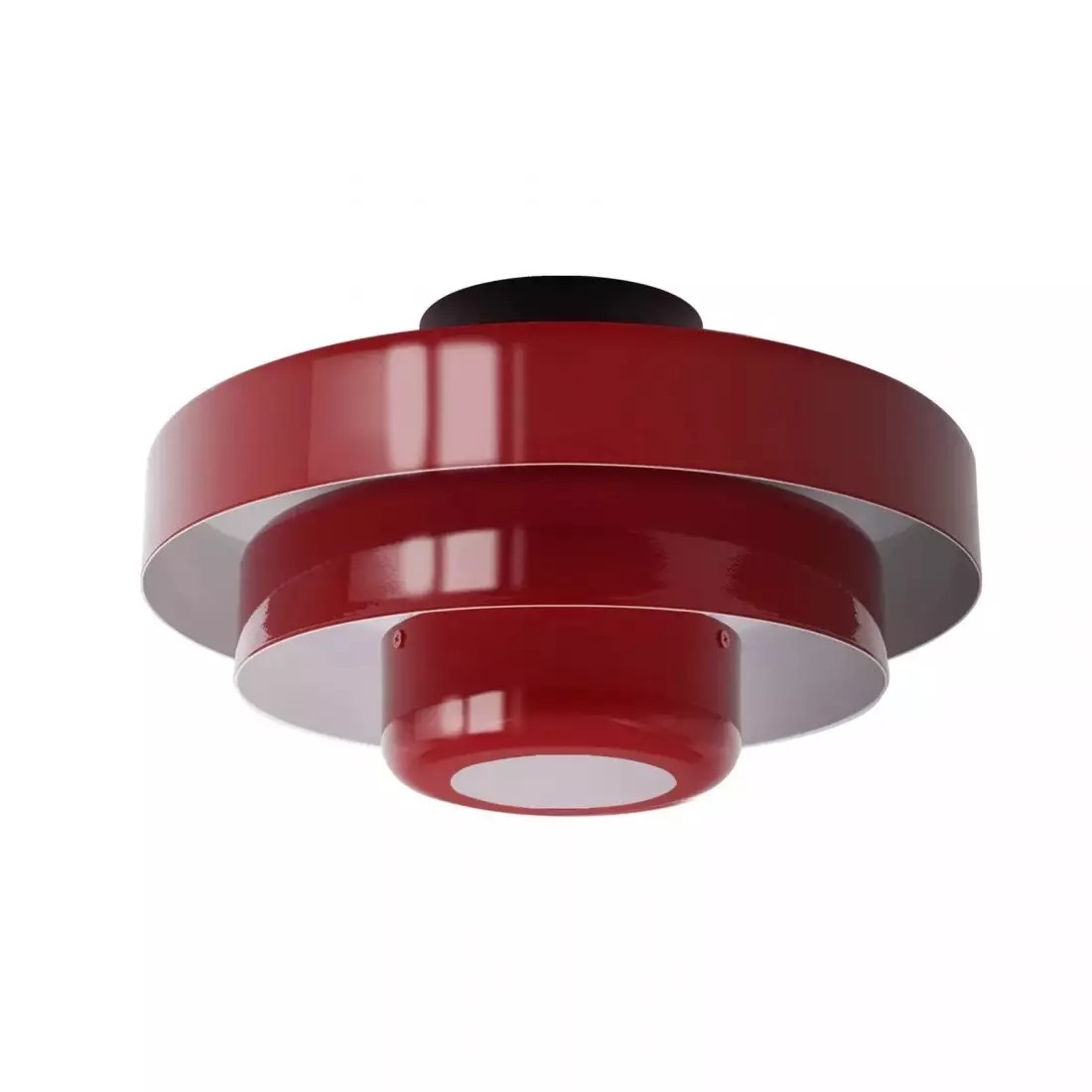 Veleora Bauhaus Drielaagse Plafondlamp - Kleurrijke Metalen Schijflamp HL1843