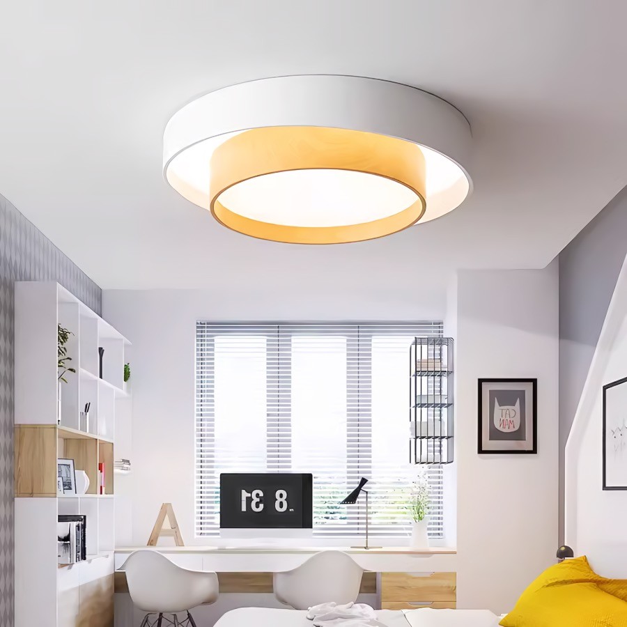 Dubbele Ronde Schijf Melody Plafondlamp HL265