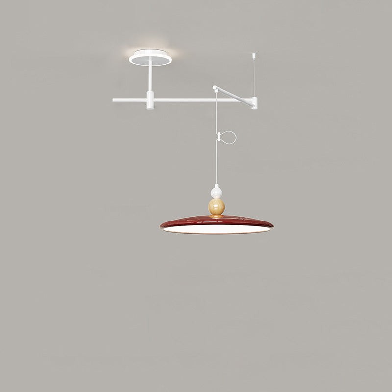 Nordic Iron Flying Saucer LED verplaatsbare rocker arm hanglamp HL1107