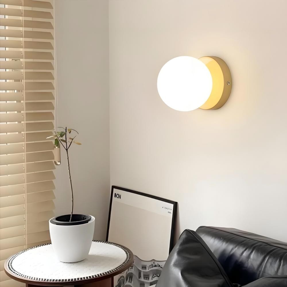 Nordic Globe Opbouw Glazen Wandlamp HL320