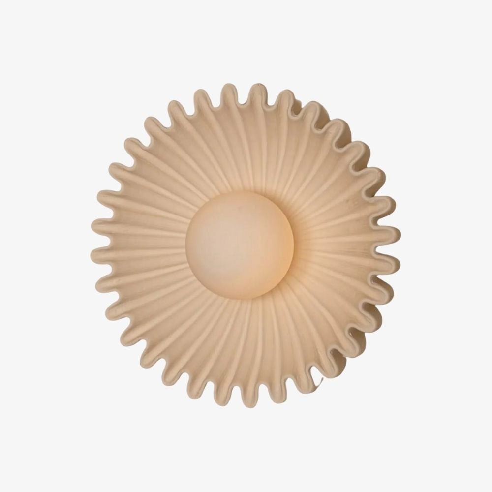Glova Nordic Floral keramische wandlamp - Sculpturale accentwandlamp voor slaapkamer, hal, woonkamer HL1930