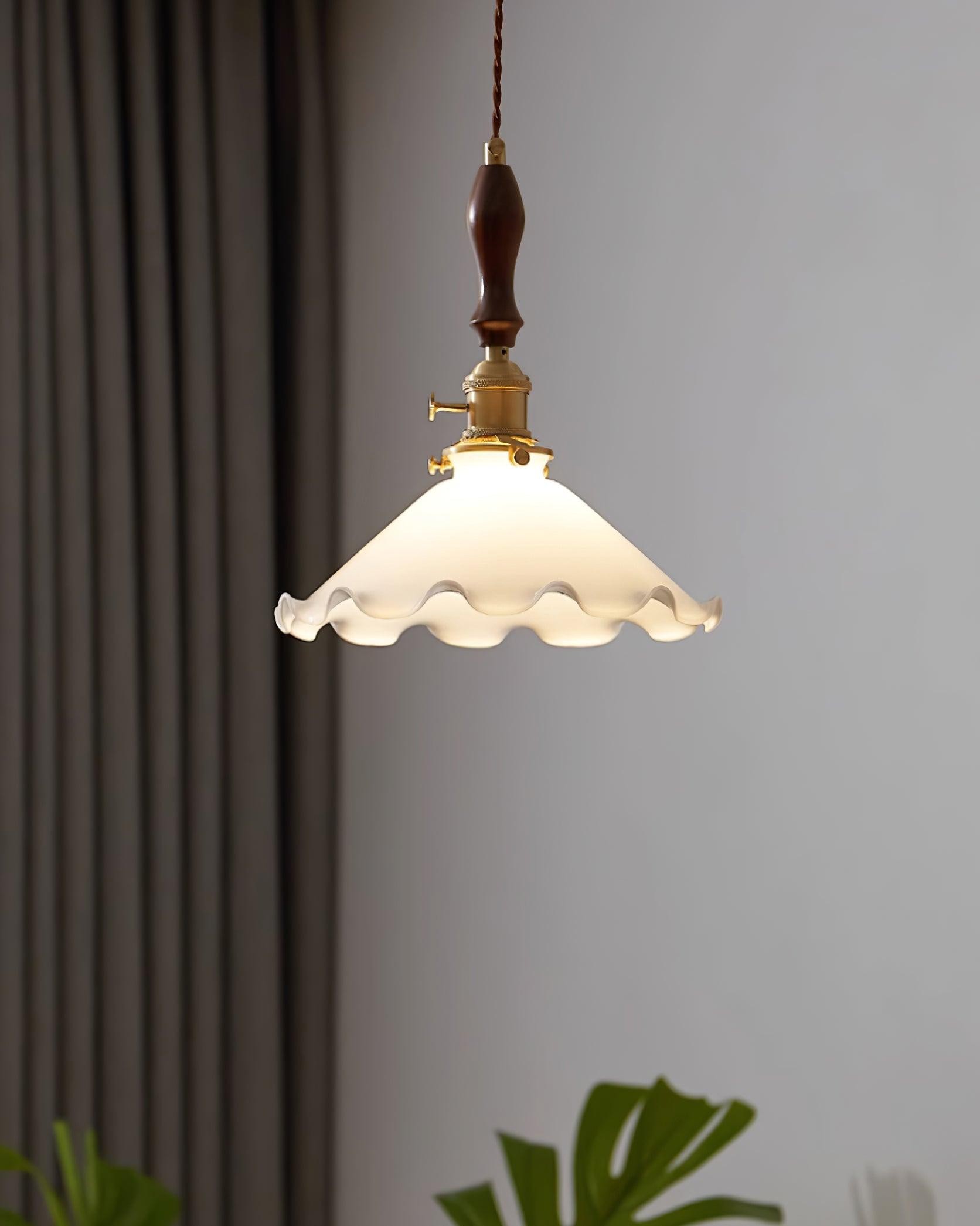 Melkachtige bloemen hanglamp HL708
