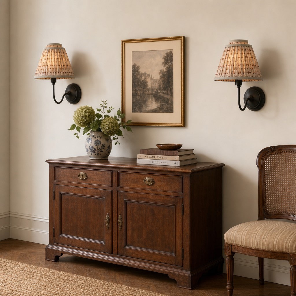 Solmire Moderne Wandlamp - Op maat gemaakte metalen wandlamp van stof voor slaapkamer en hal HL3545