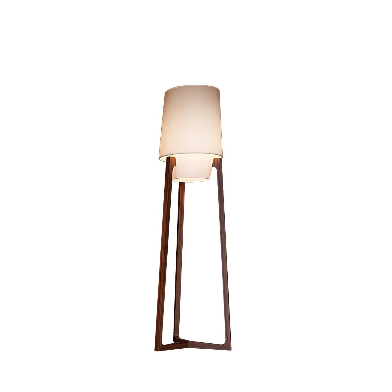 Moderne eenvoudige Chinese stijl massief houten vloerlamp HL569