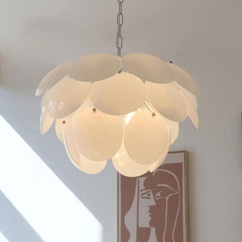 Luxe mode lichtgevende bloemblaadjes glazen kroonluchter HL581