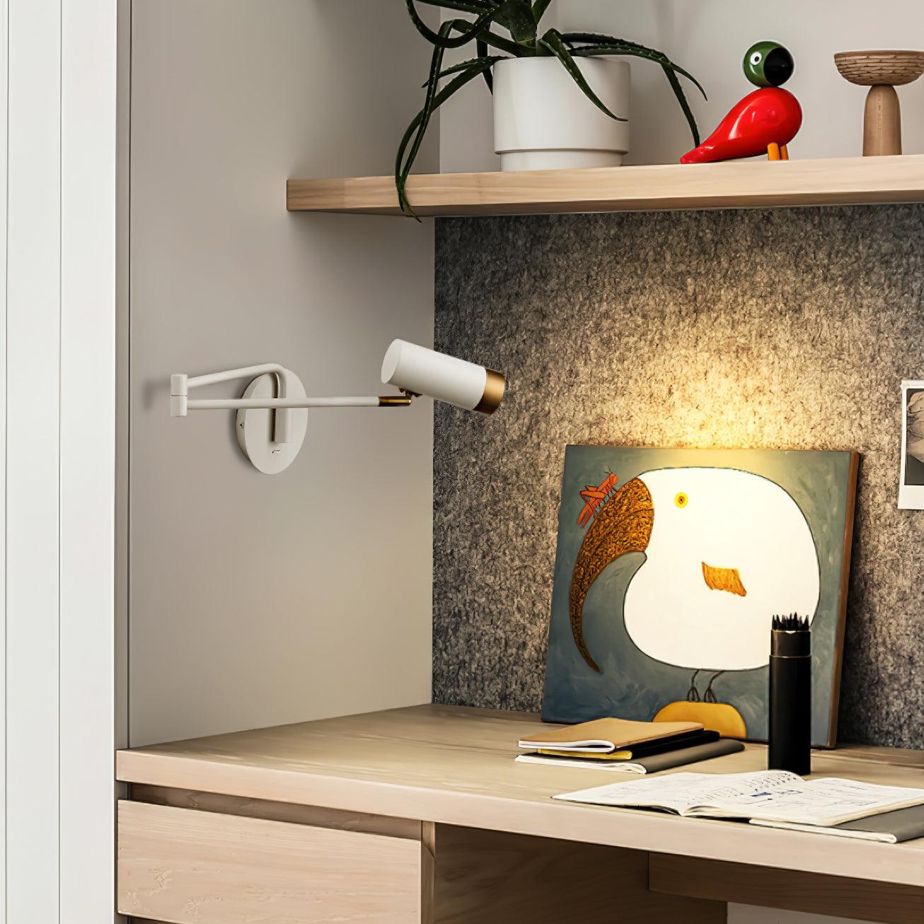 Moderne industriële telescopische, draaibare, verstelbare zwenkarm wandlamp HL780