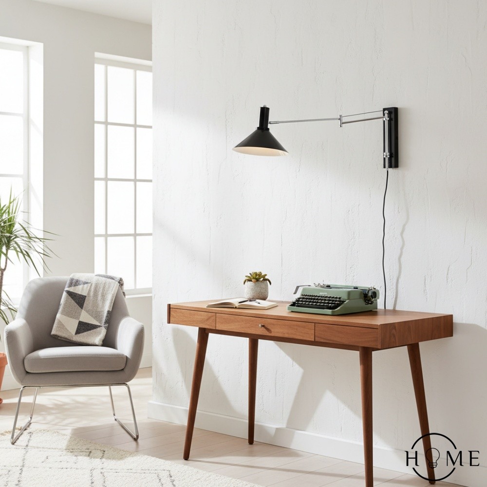 Klassieke moderne verstelbare leeslamp met zwenkarm HL630