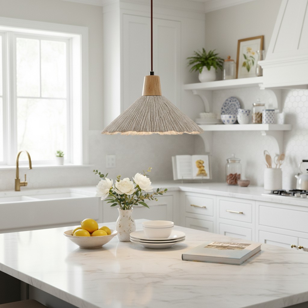 Solaraeon geplooide hanglamp, moderne industriële hanglamp voor eet- en woonkamers HL2471
