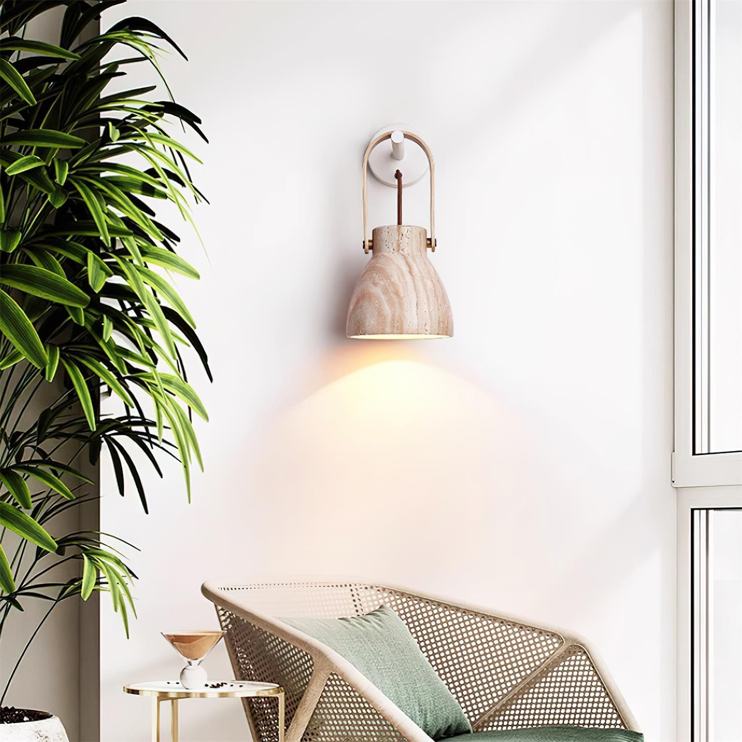 Gepersonaliseerde creatieve gebogen draagbare wandlamp HL512