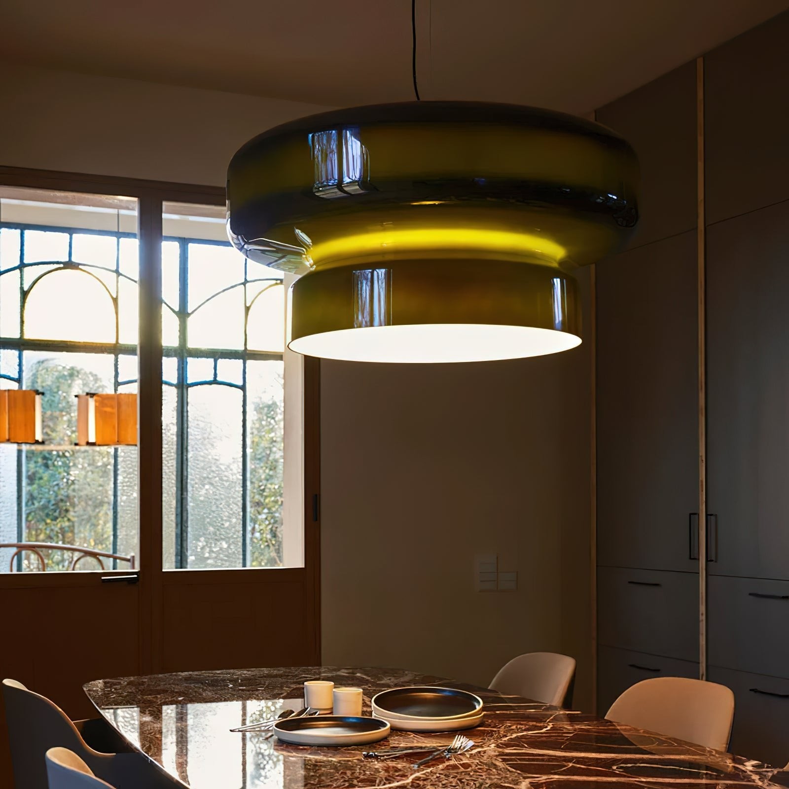 Boheemse Stijl Minimalistische Glazen Hanglamp HL382