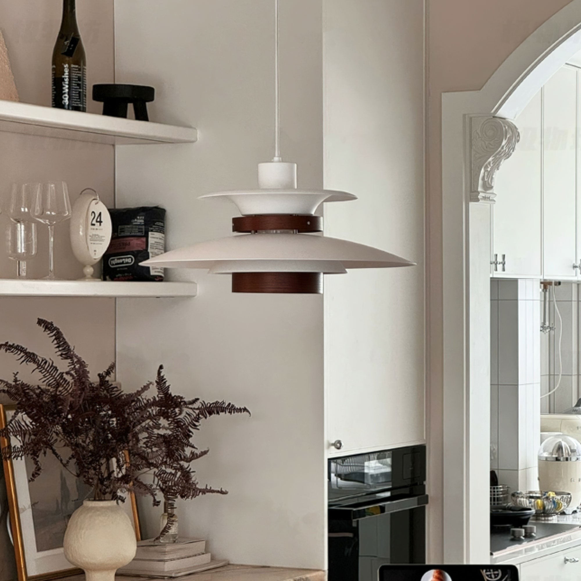 Luxe en stijlvolle gelaagde hanglamp HL691
