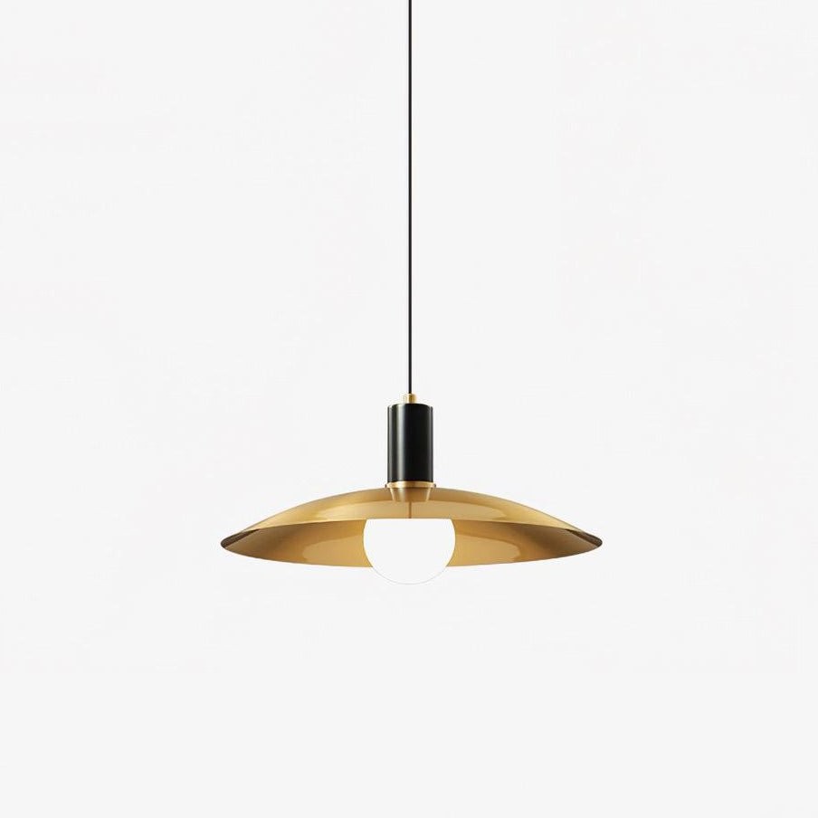 Messing hanglamp met uitlopende arm HL2914