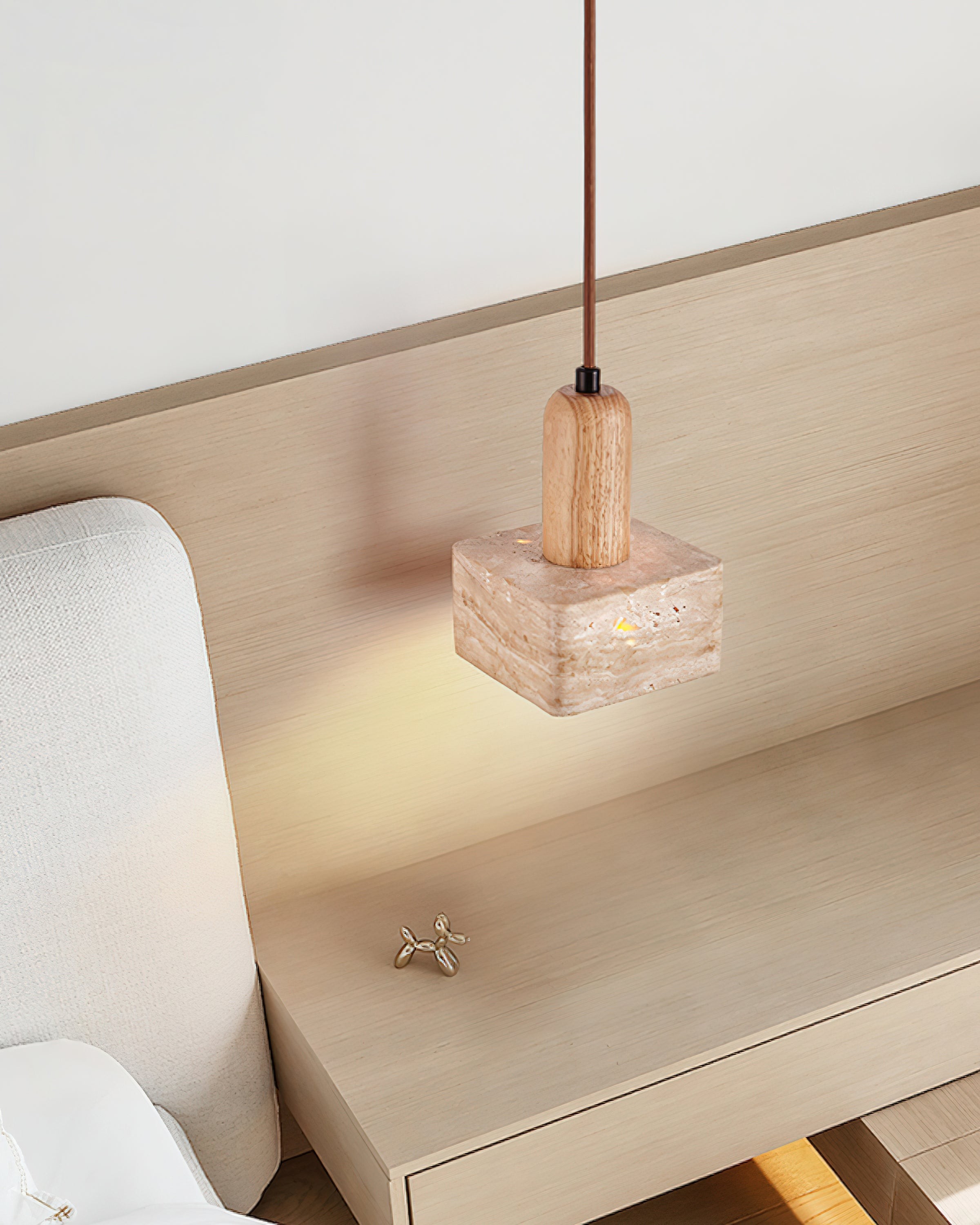Eenvoudige elegante vierkante rechthoekige hanglamp HL903