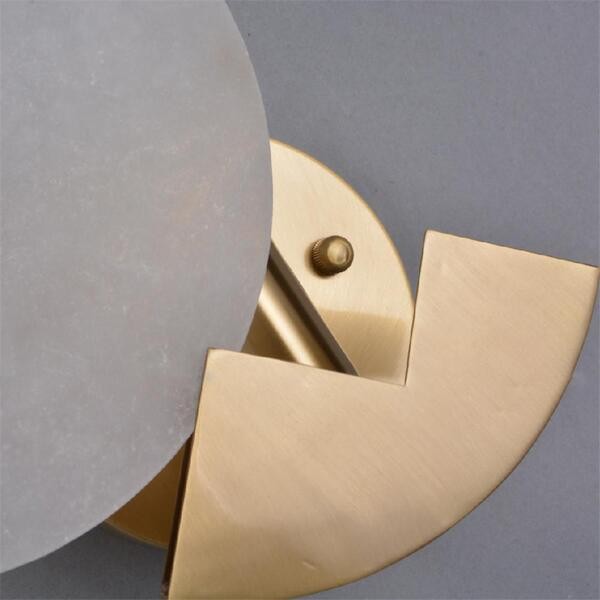 Zuiver Koper Marmeren Maan Wandlamp HL57
