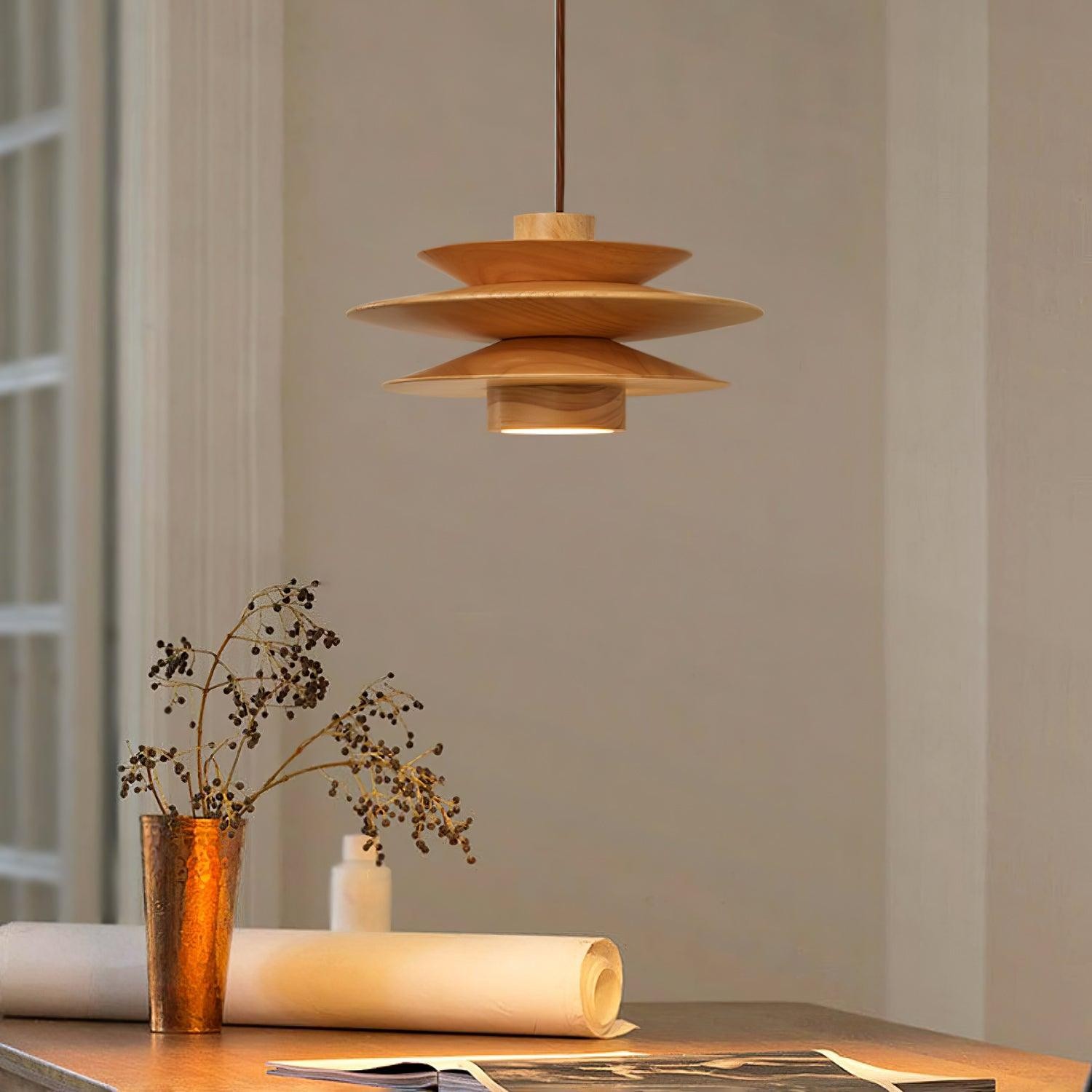Meerlaagse schijfvormige hanglamp HL511