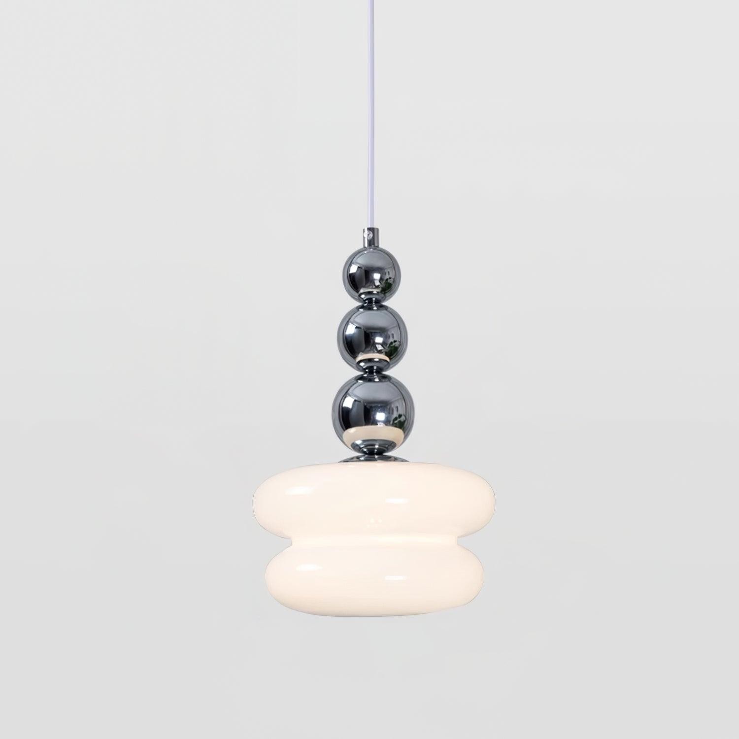 Hedendaagse Scandinavische glazen bolvormige hanglamp voor woonkamer HL689