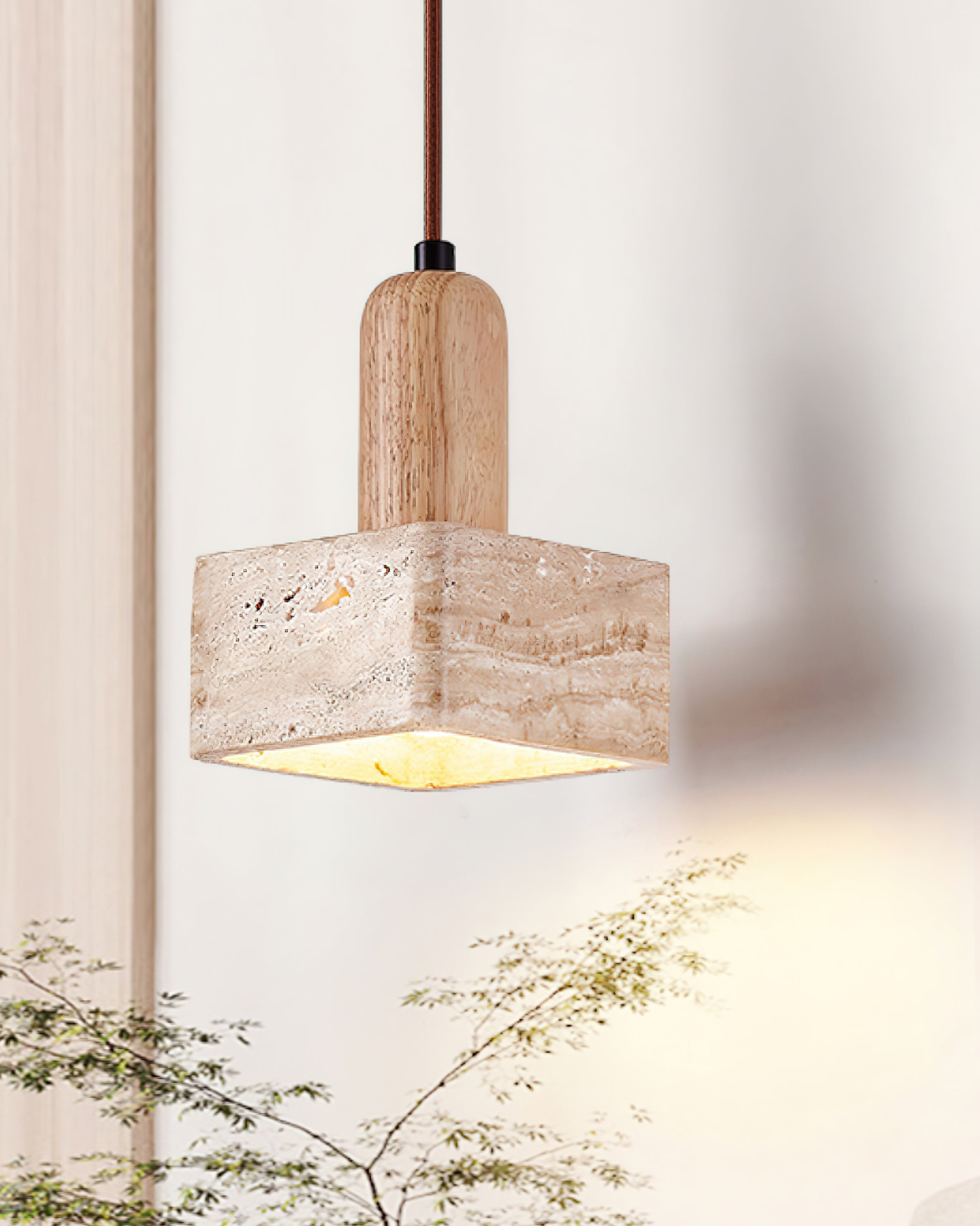 Eenvoudige elegante vierkante rechthoekige hanglamp HL903