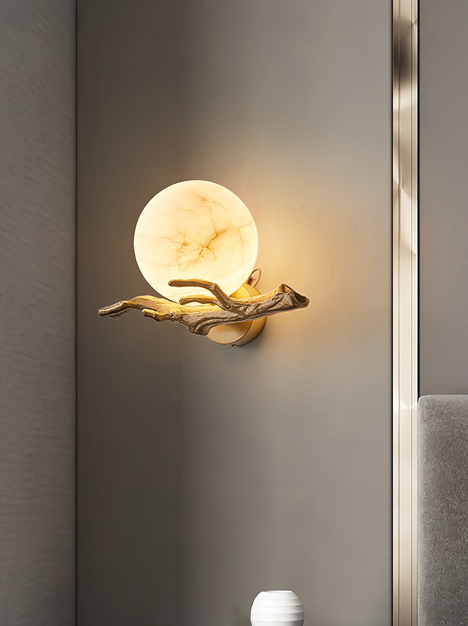 Retro Twigs Alabaster wandlamp HL2988
