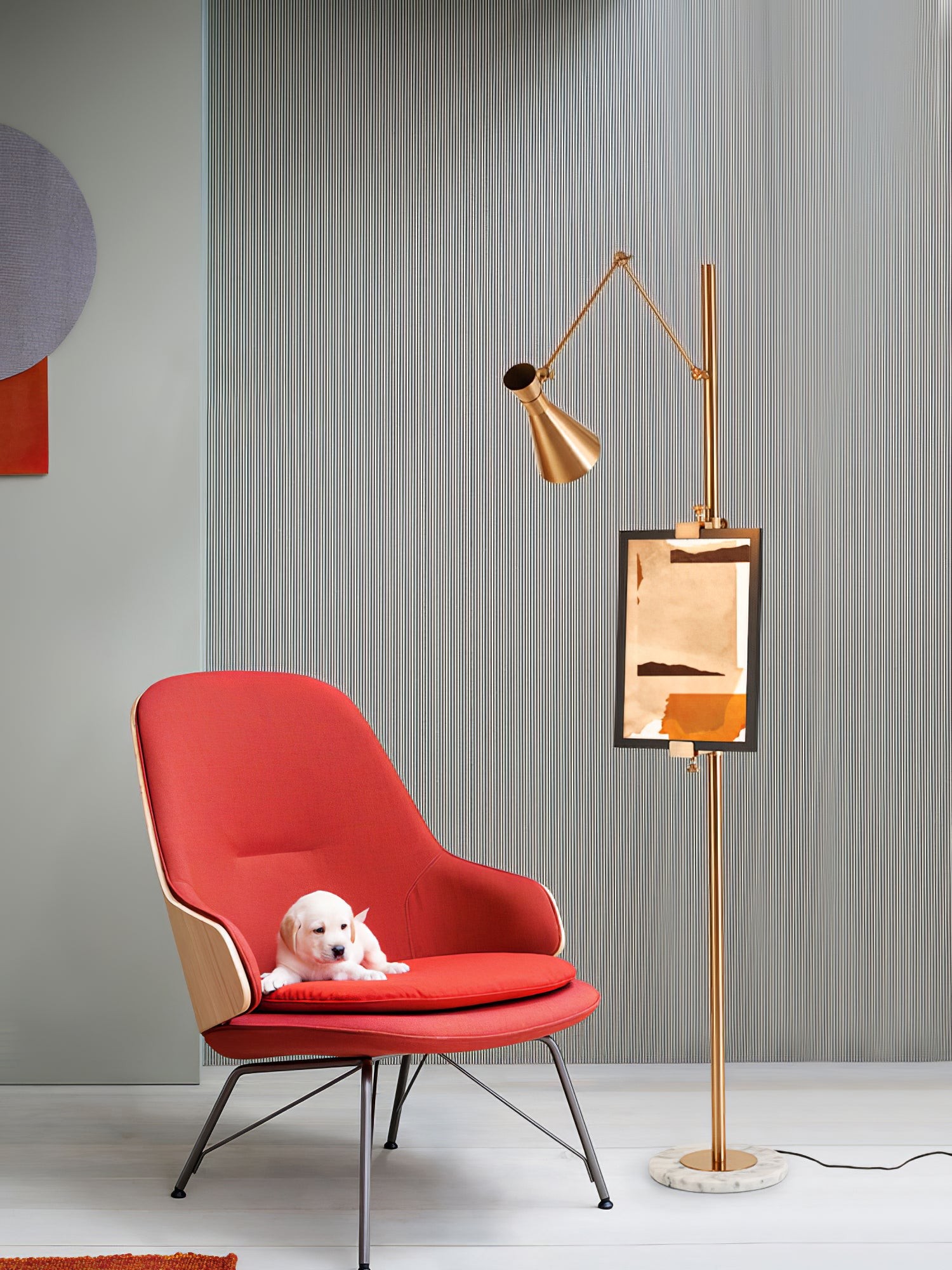 Met frameondersteuning staande lamp HL1201