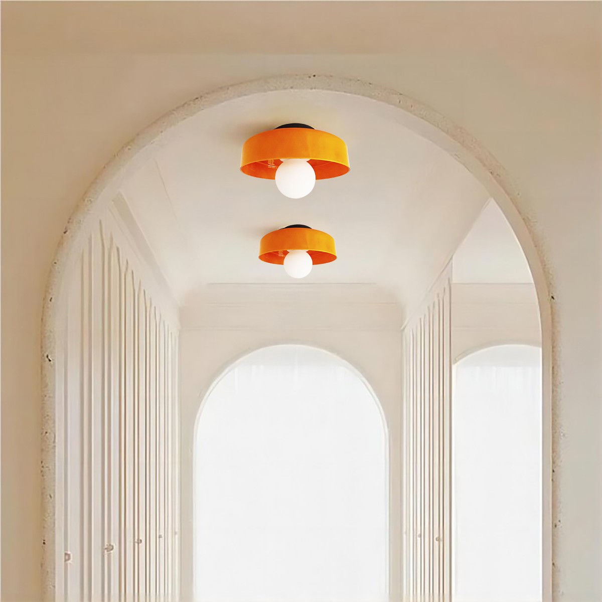 Morandi Glazen Schijf Orb Plafondlamp Wandlamp HL158