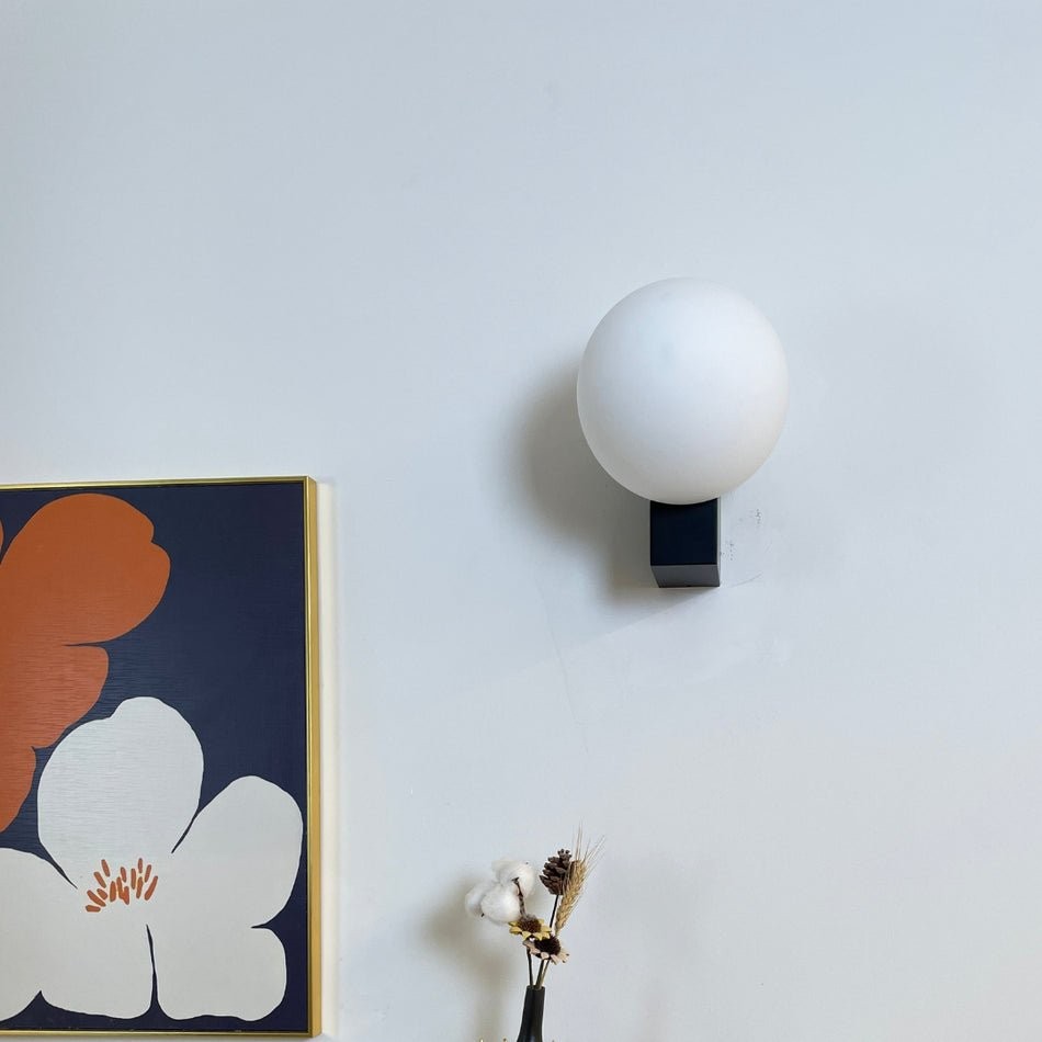 Minimalistische bolvormige wandlamp HL558
