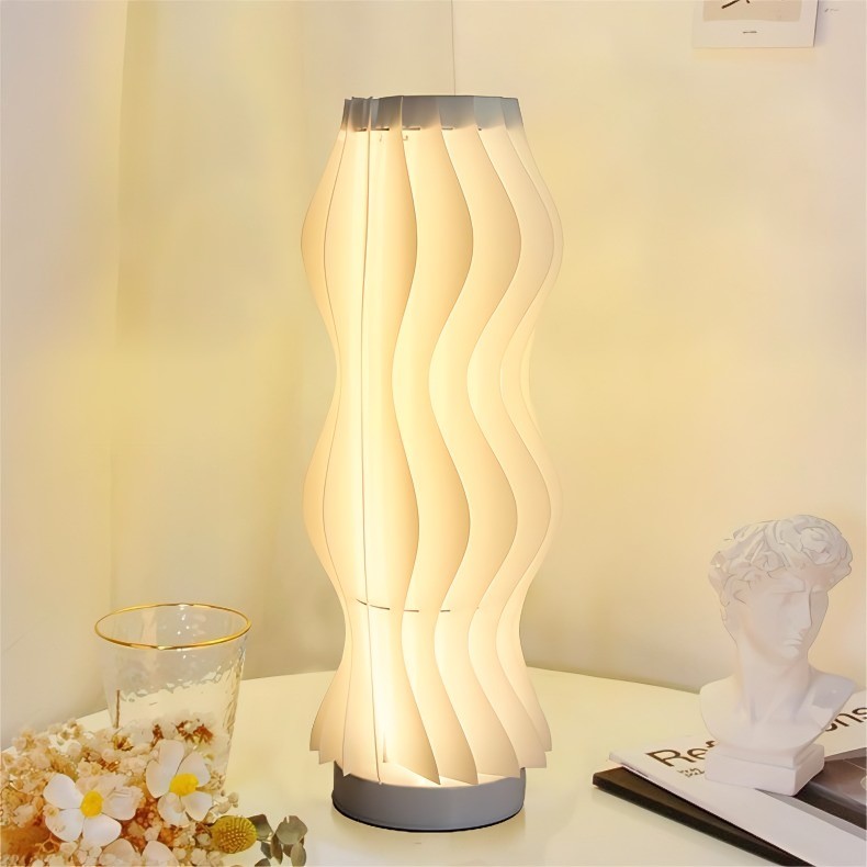 Damp Hula Wave vormige tafellamp voor slaapkamer