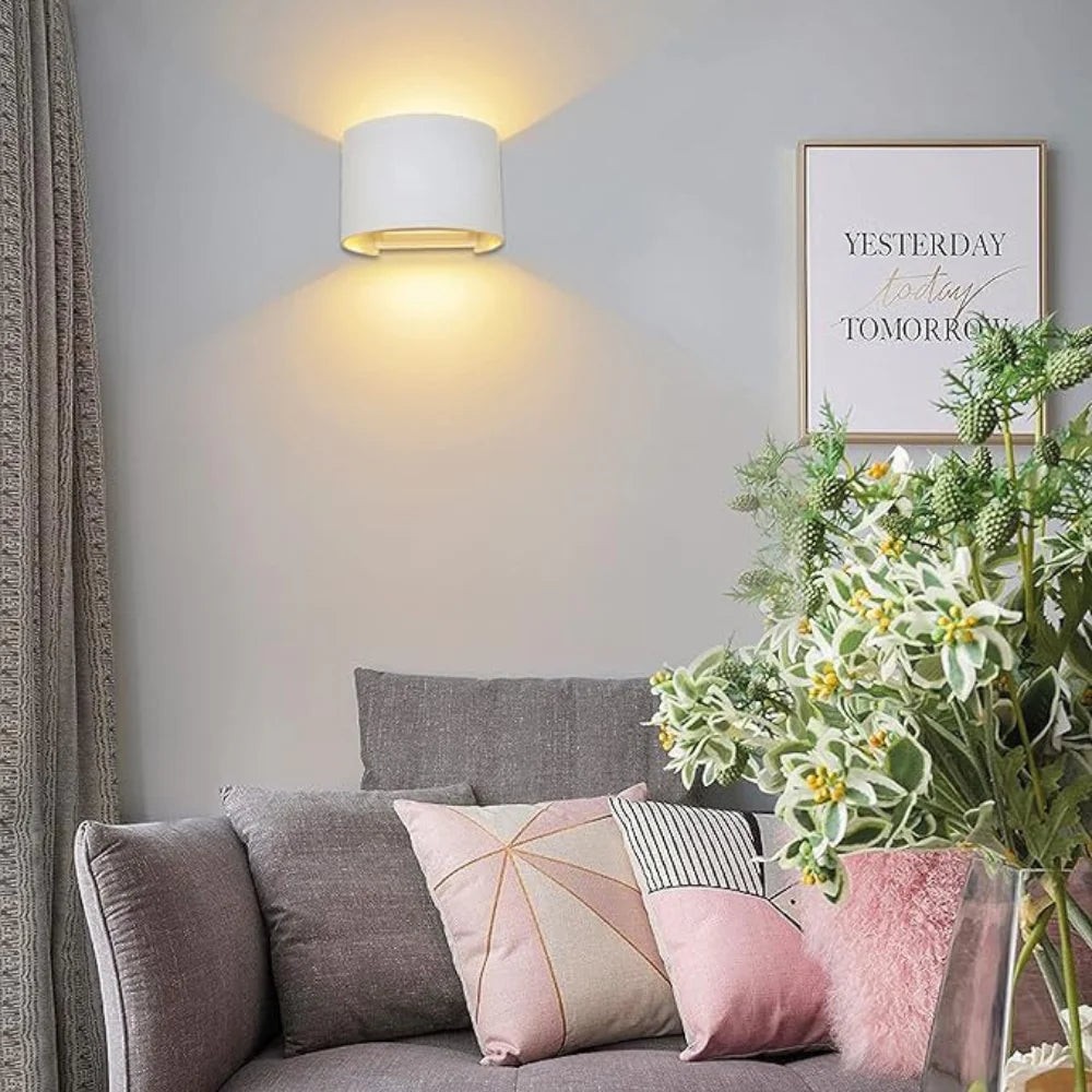Minimalistische kubusvormige aluminium moderne LED-wandlamp HL3339