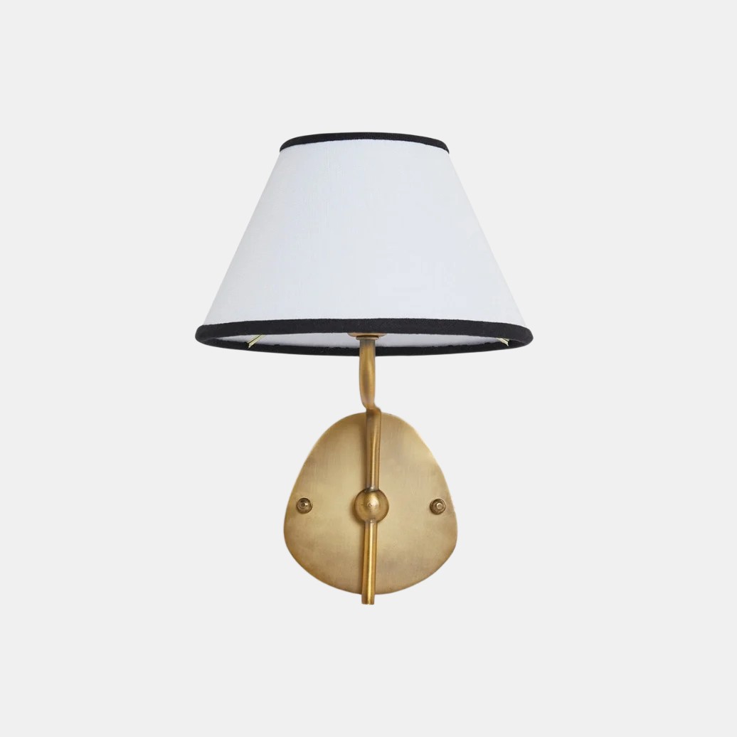 Kulo stoffen wandlamp – moderne wandlamp met dubbele arm van linnen voor de woonkamer HL1785
