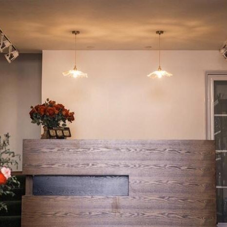 Moderne kunst bloem vorm keuken glazen hanglamp HL46