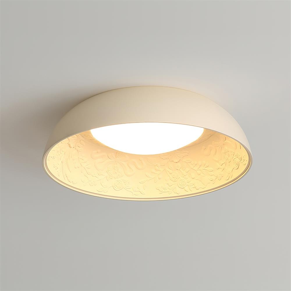 Franse romantische gesneden ronde LED plafondlamp HL617