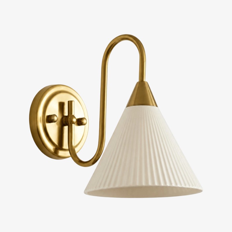 Celvane Franse vintage wandlamp - Elegant retro design nachtlampje voor slaapkamer en hal HL3604