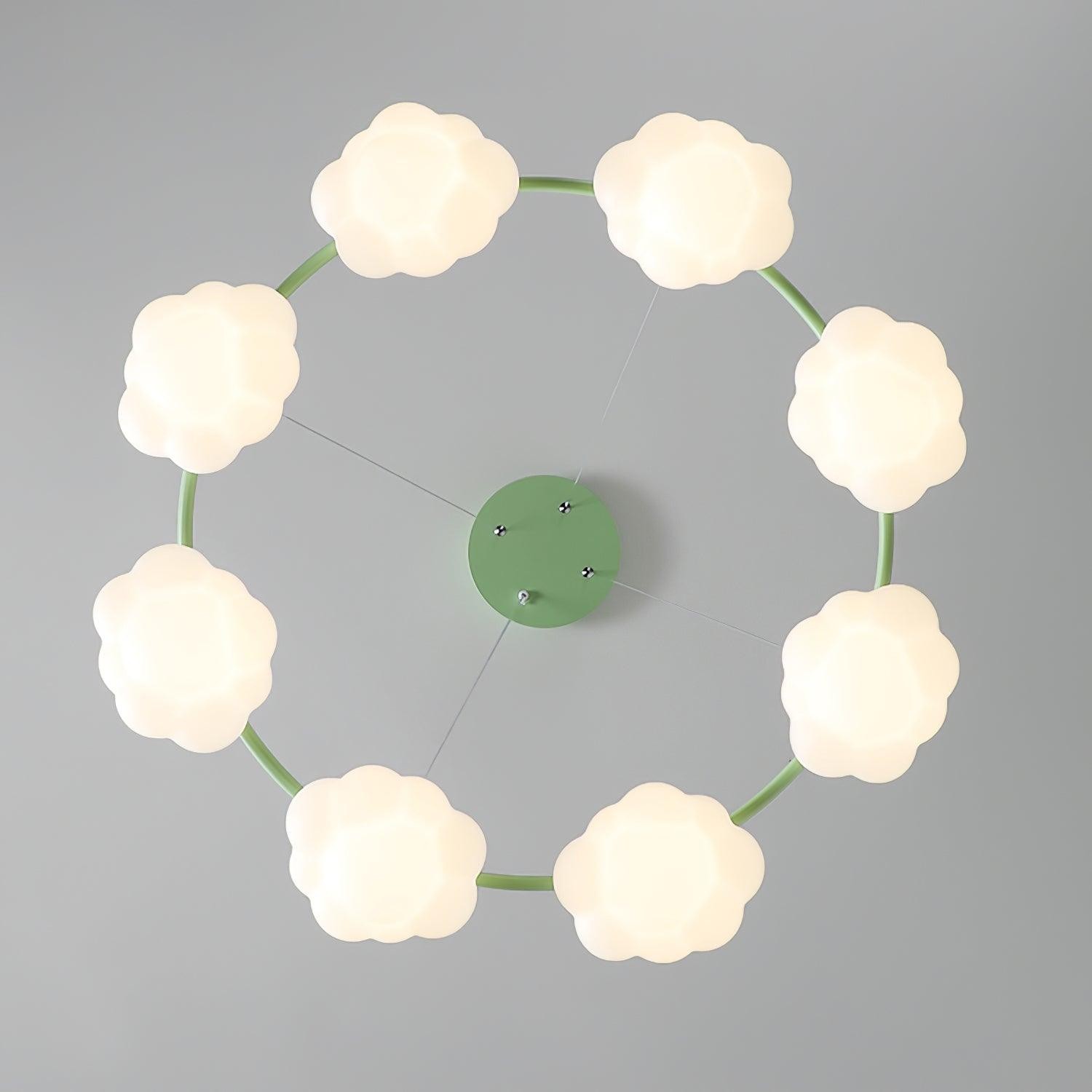 Crèmekleurige stijl creatieve persoonlijkheid wolken kroonluchter HL893