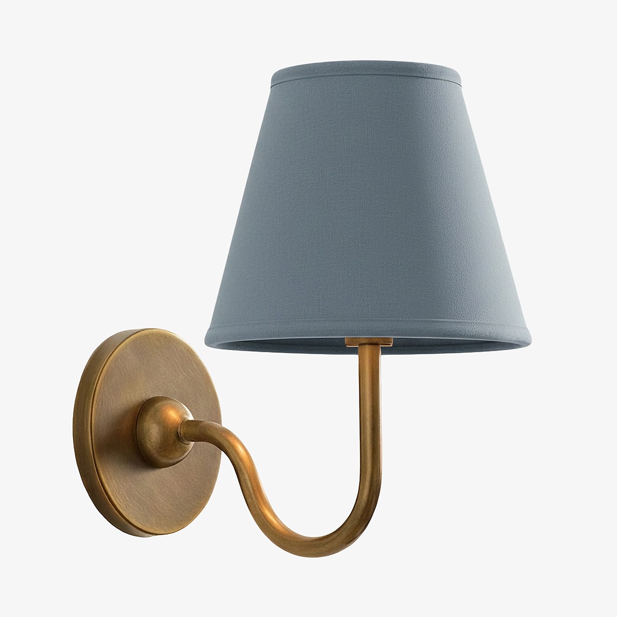 Luvora Vintage Wandlamp met Linnen Kap - Moderne Metalen Wandverlichting HL1594
