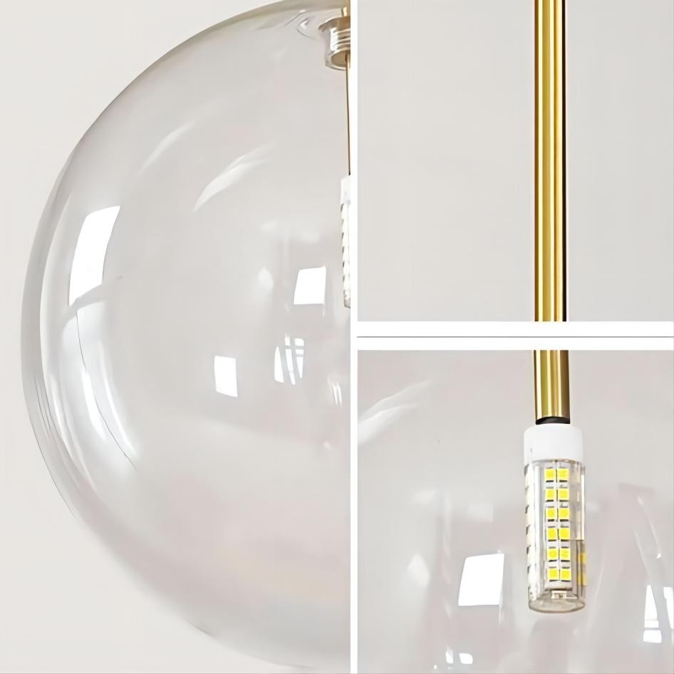 Glazen bollen hanglamp