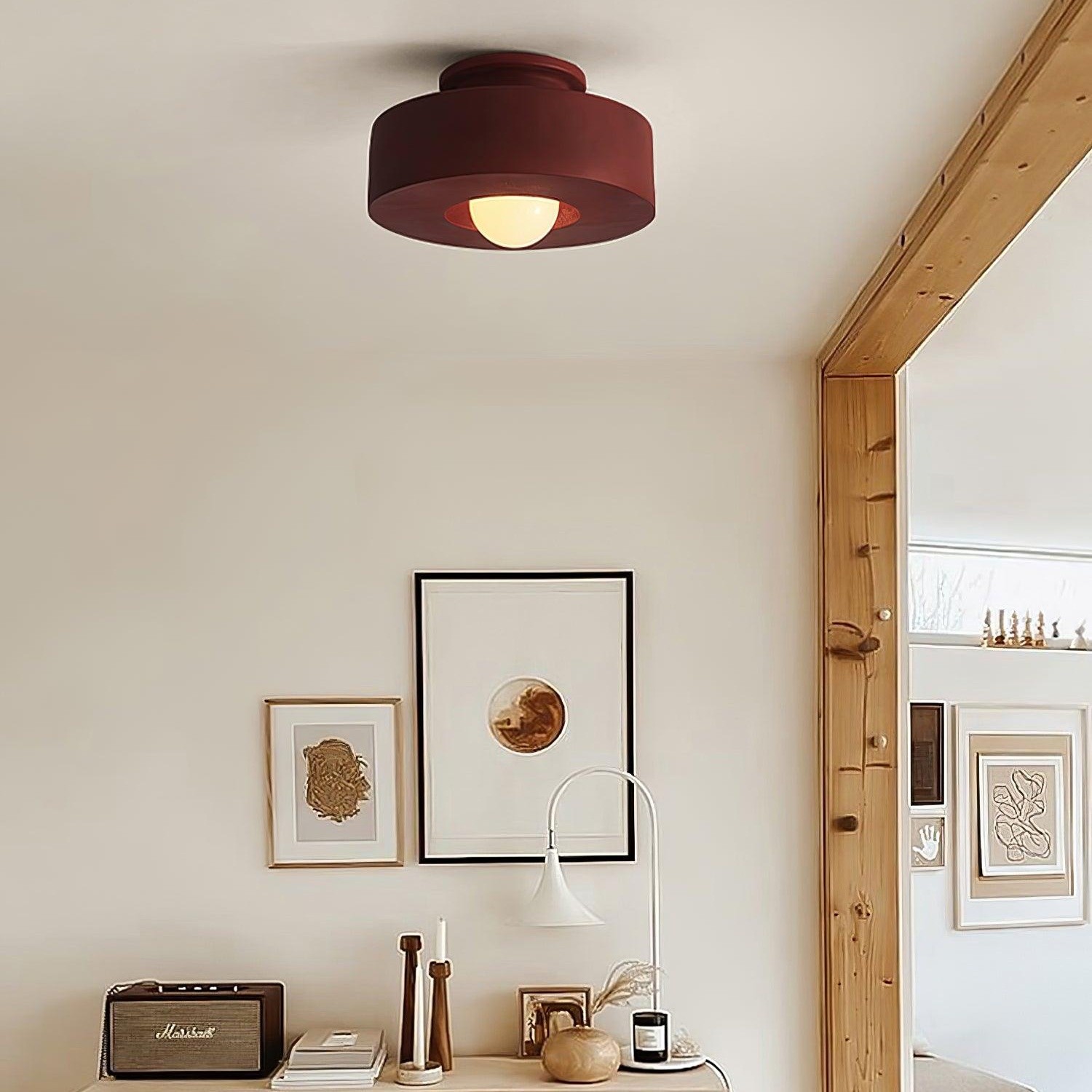 Nordic Round Disc Resin Plafondlamp HL289