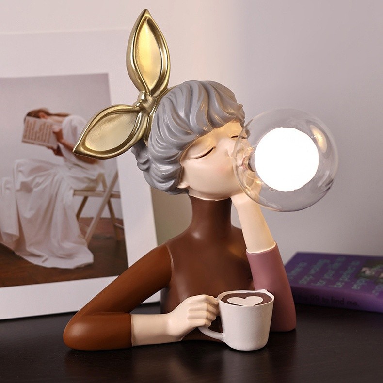 Creatieve Cartoon Bubble Girl tafellamp HL223