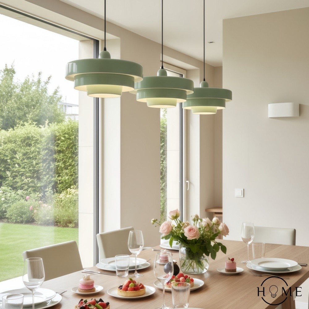Macaron Disc Hanglamp - Scandinavische Meerlaagse Hanglamp van Metaal voor de Keuken HL179