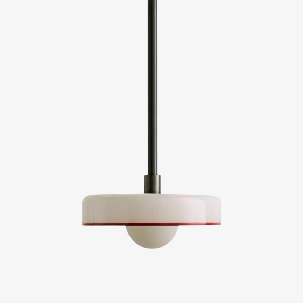 Kalo moderne hanglamp - Slanke metalen staaf en bolvormig glazen ontwerp HL2260