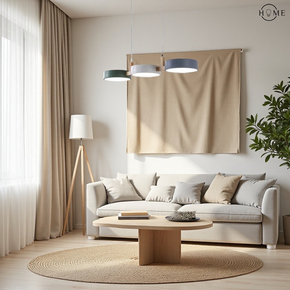 Nordic Modern Eenvoudige Macaron 3 Kops Hanglamp HL683