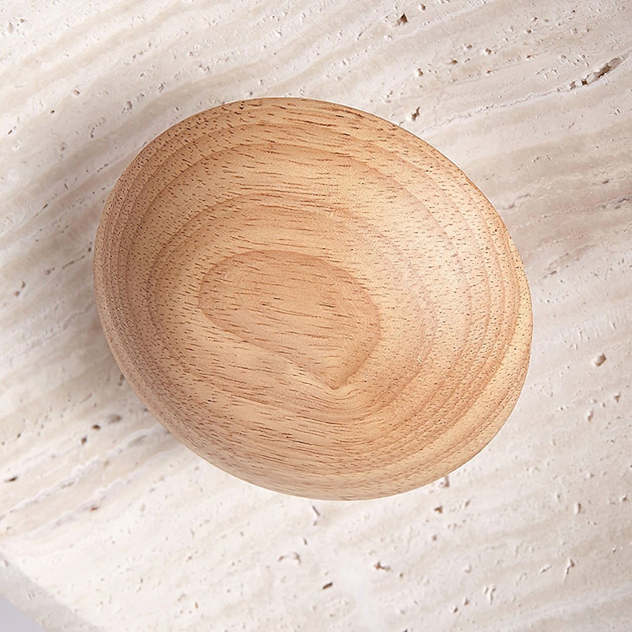 Crèmekleurige houten hanglamp HL737