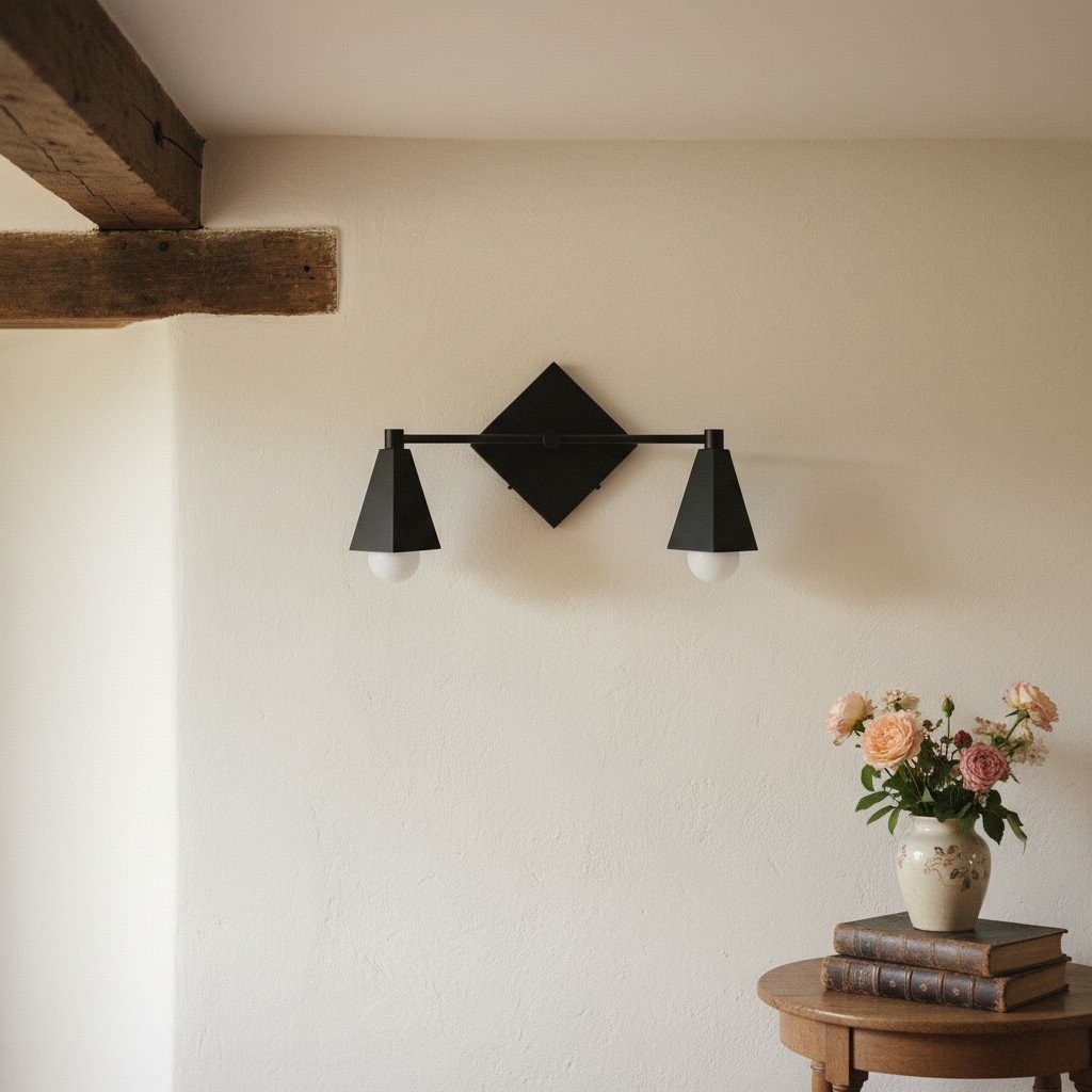 Ornato Luxe Geometrische Badkamerlamp - Massief Messing Art Deco Badkamerverlichting HL1710