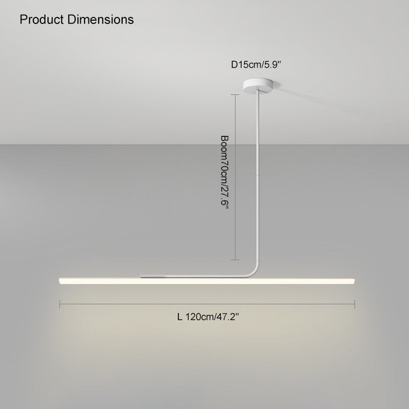 Moderne eenvoudige asymmetrische lineaire hanglamp HL705