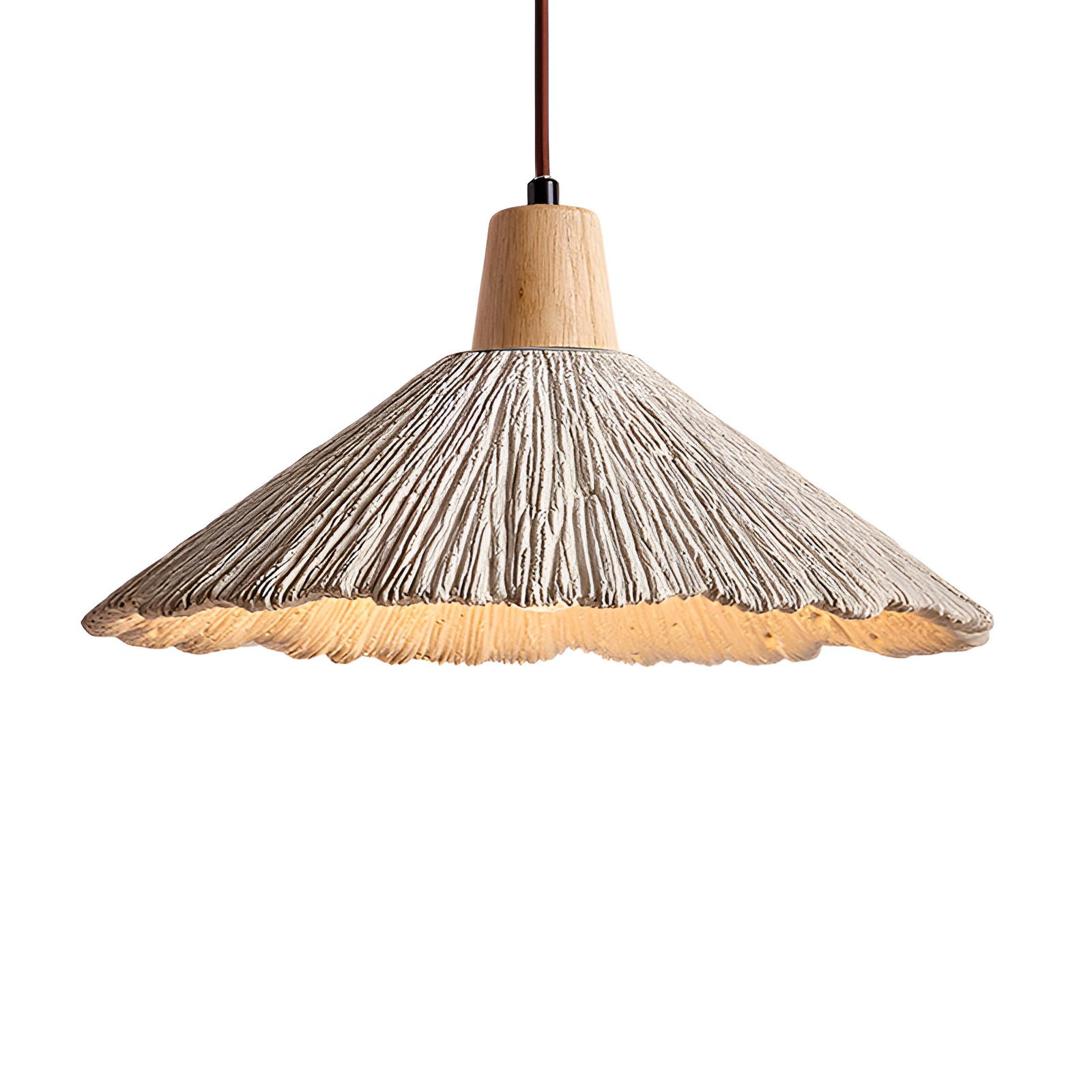 Crème retro Wabi-Sabi LED hanglamp HL3472