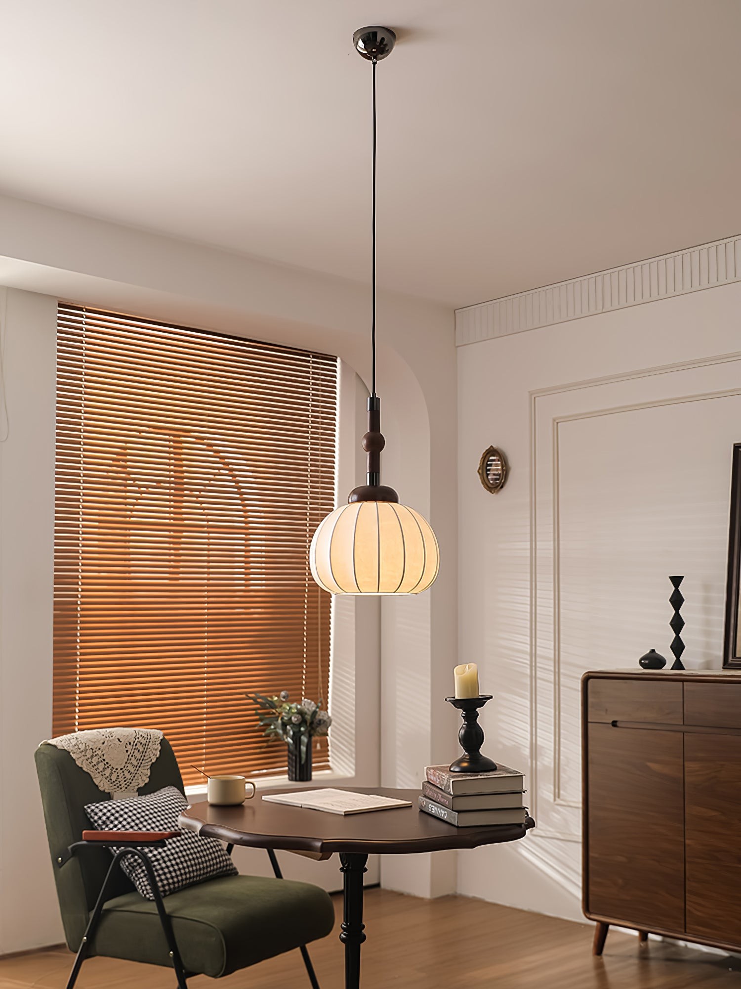 Zijden bol hanglamp HL741